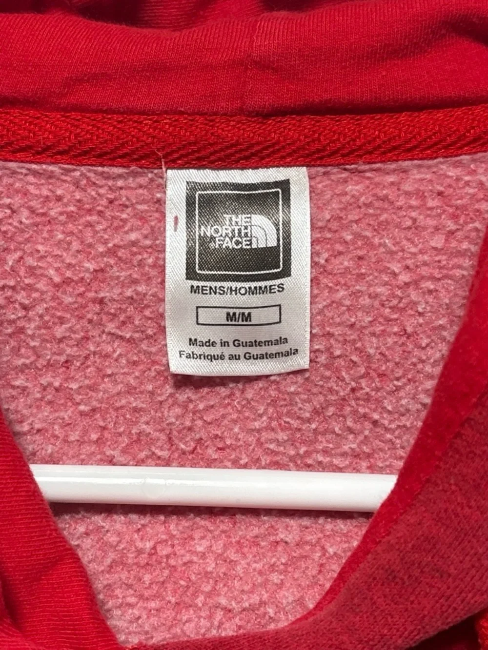 The North Face Men’s Red Crewneck Logo Hoodie medium large graphic